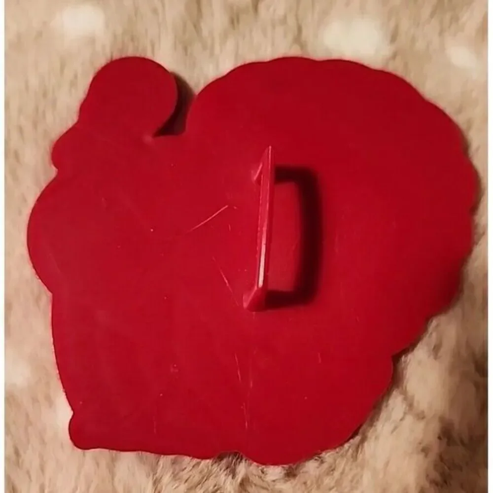 Tupperware Vintage Red Plastic Cookie‎ Cutter Turkey Thanksgiving Farm Bird Tom
